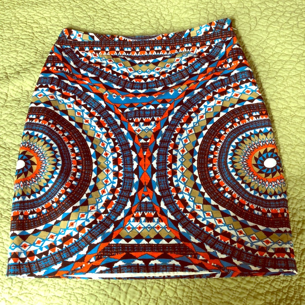 Anthropologie Tabitha geometric tribal skirt